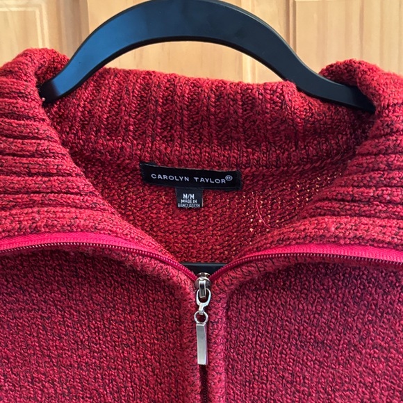 Carolyn Taylor Women's Red Cowl Neck Sweater - Picture 9 of 14